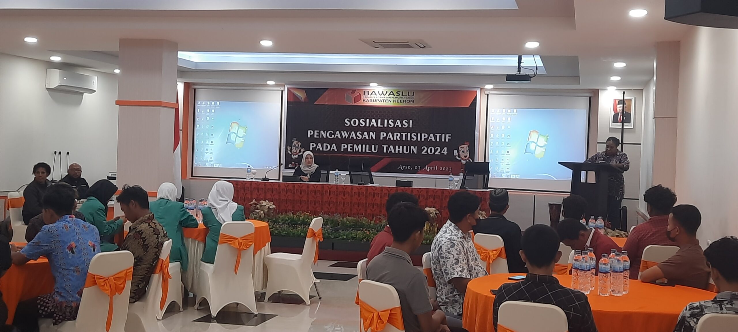 Suasana sosialisasi Partisipatif Pangawasan Pemiulu Tahun 2024